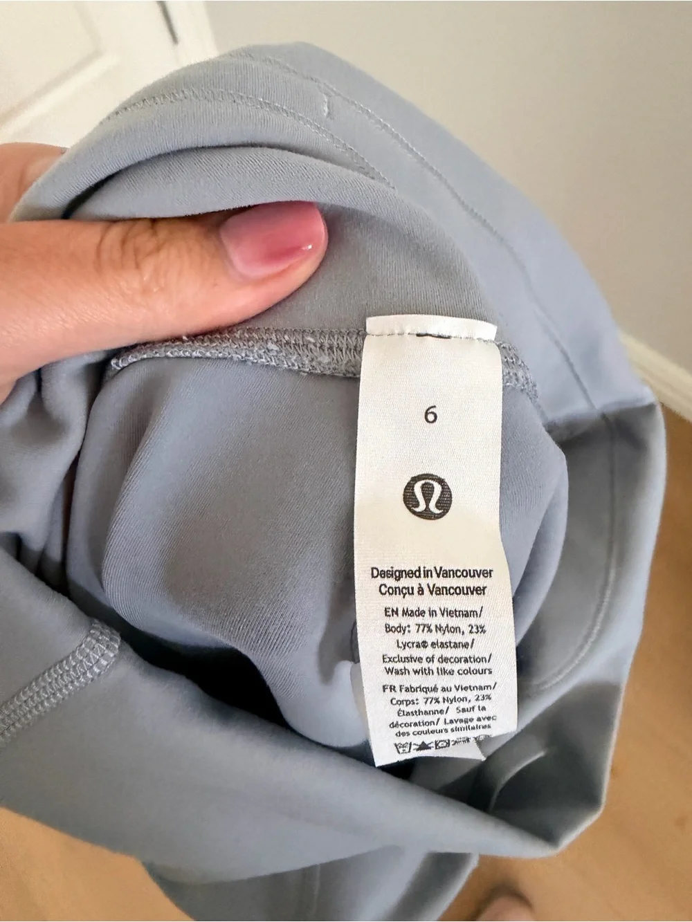 lululemon athletica Light Gray High-Rise Leggings